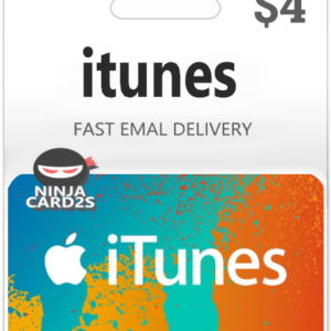 itunes gift card $4