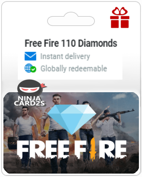 Receive your Free Fire Diamonds gift card instantly via email