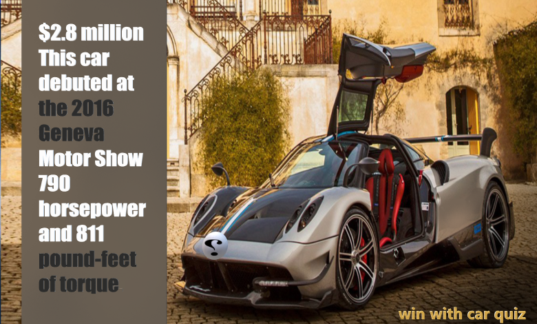 $ 2.8 million This car debuted at the 2016 Geneva Motor Show