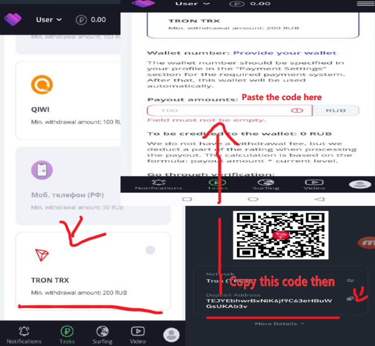 How to activate your TRX electronic wallet to withdraw profits